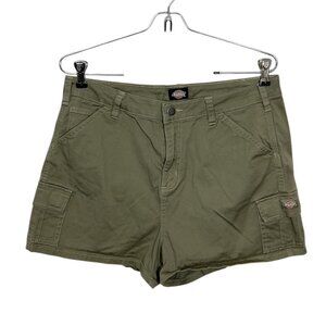 Dickies Army Green Cargo‎ Shorts High Waisted